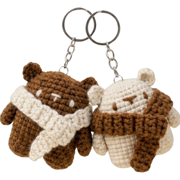 Bear Couple Keychains