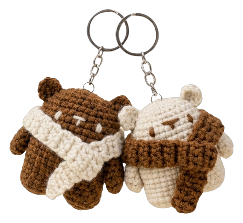 Bear Couple Keychains