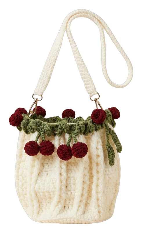 Cherry Bucket Bag