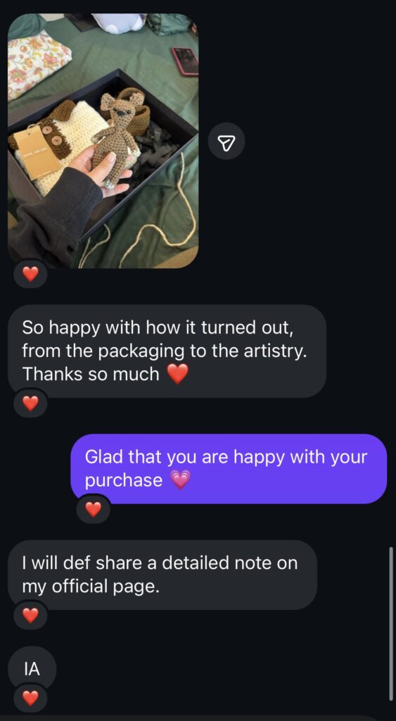A customer review