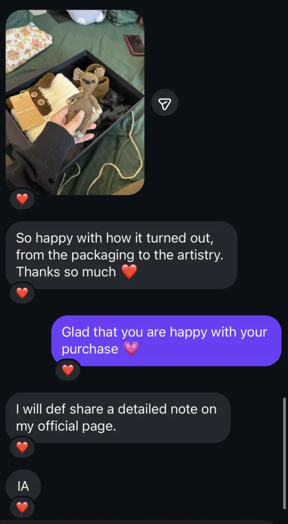 A customer review