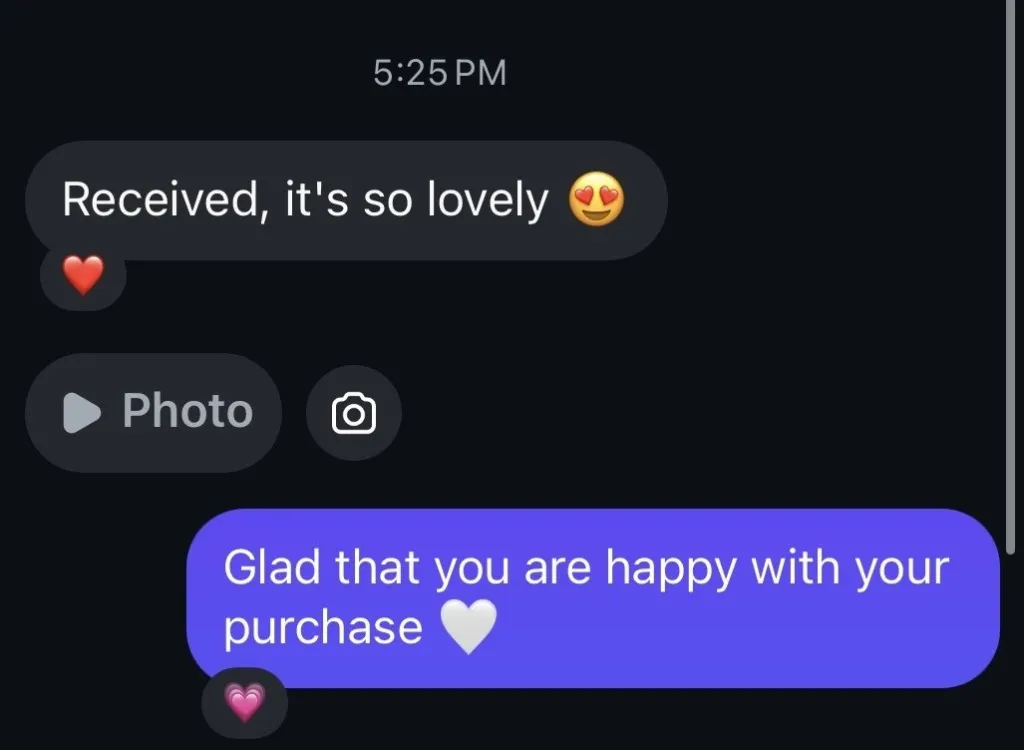 A customer review
