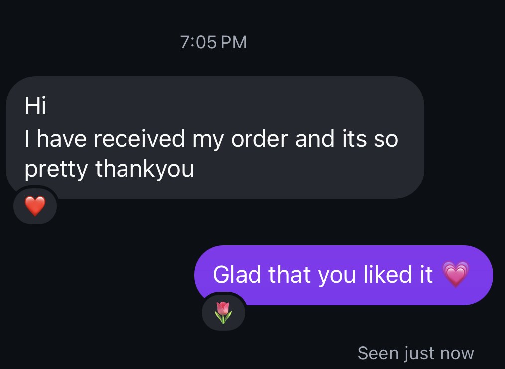 A customer review