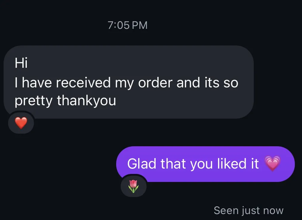 A customer review