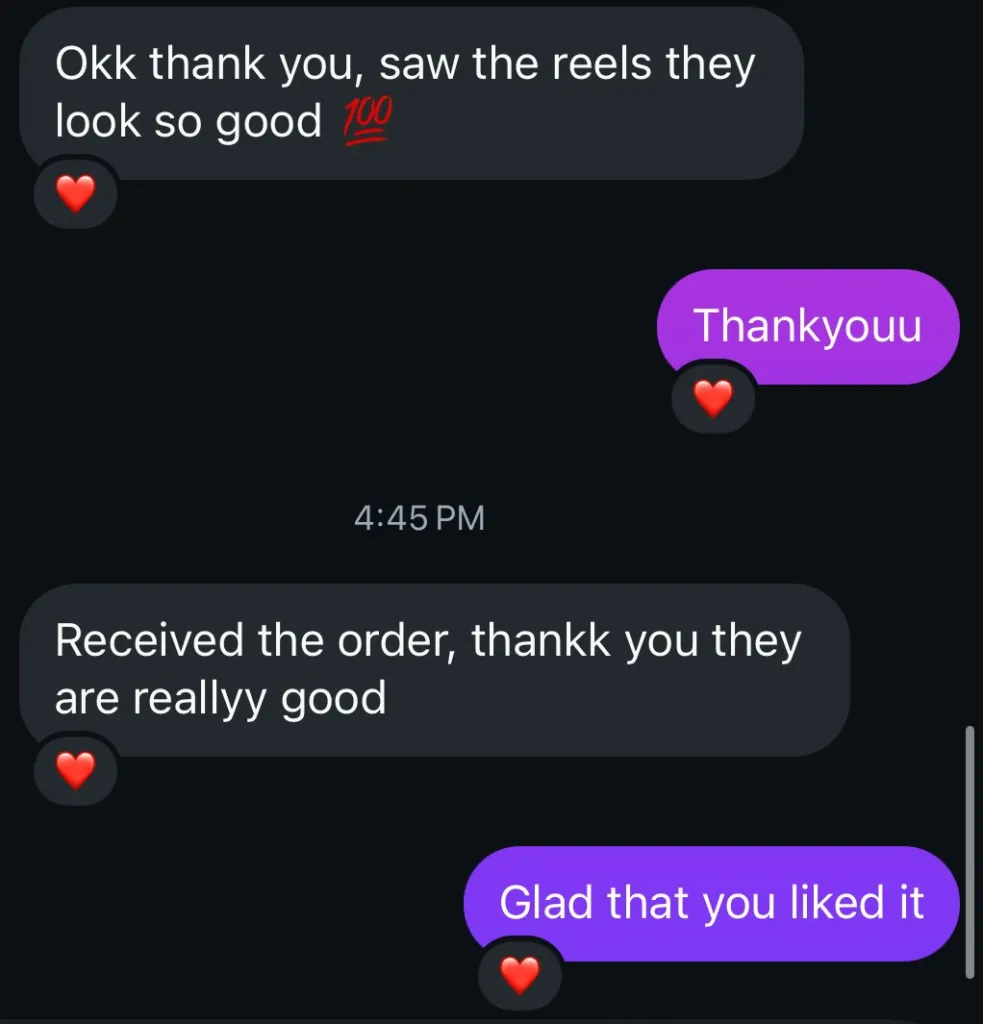 A customer review