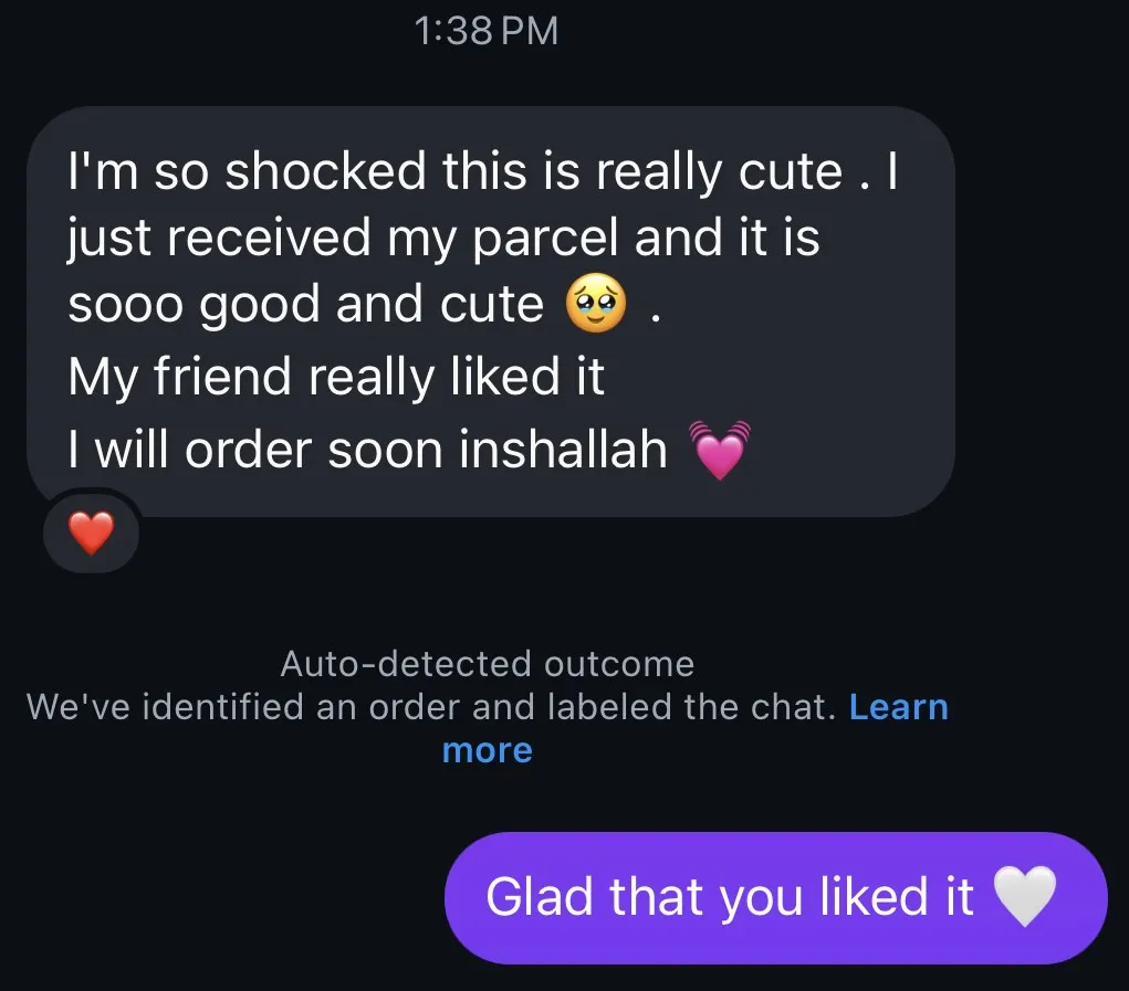 A customer review