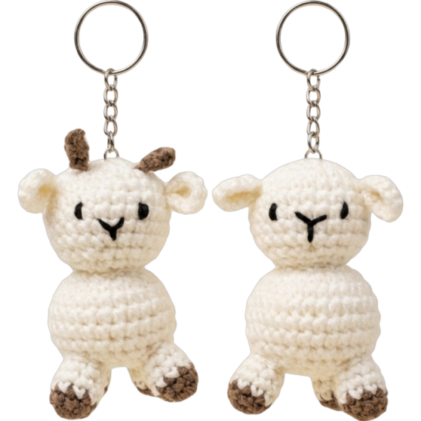 Sheep Keychain Pair
