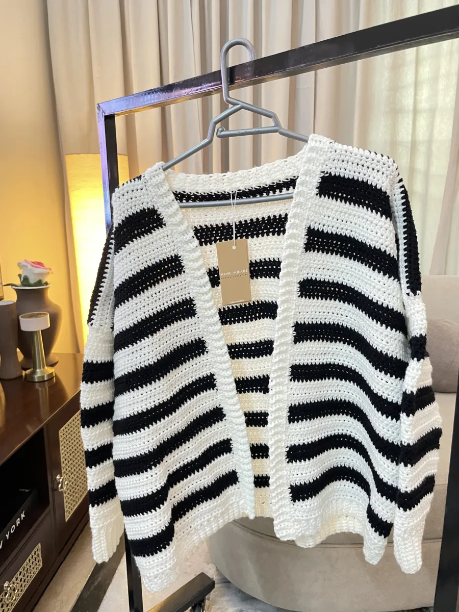 Stripped Cardigan