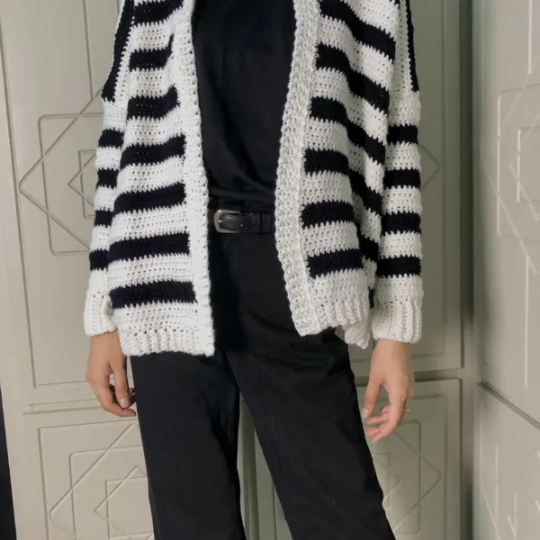 Stripped Cardigan