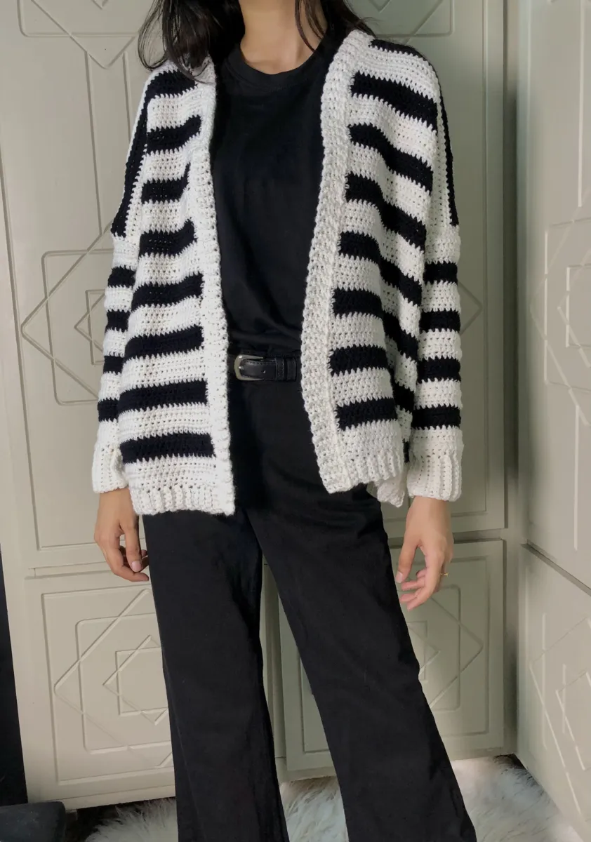 Stripped Cardigan