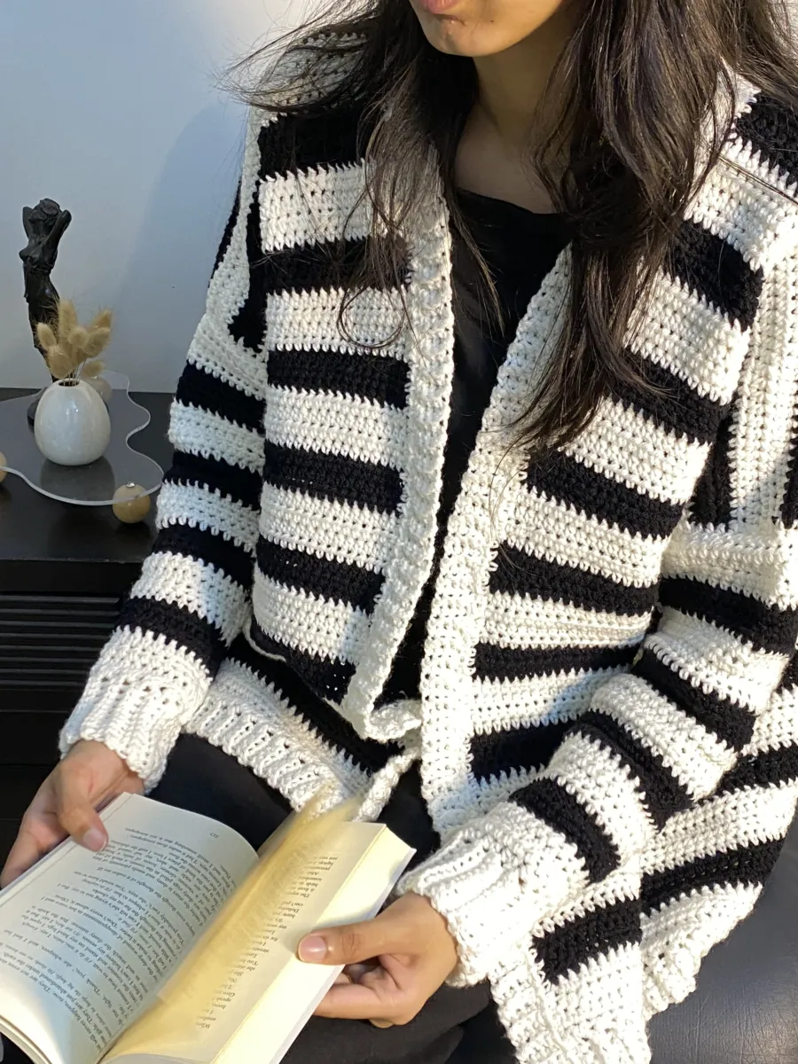 Stripped Cardigan